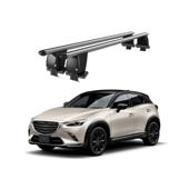 Bare transversale portbagaj auto aluminiu compatibile plafon neted Mazda CX-3 2015-> argintii sau negre Cod: CB200101 Kit-102