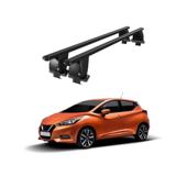 Bare transversale portbagaj auto aluminiu compatibile plafon neted Nissan Micra K14 2017-> argintii sau negre Cod: CB200101 Kit-108