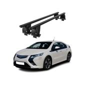 Bare transversale portbagaj auto aluminiu compatibile plafon neted Opel Ampera 2012-> argintii sau negre Cod: CB200101 Kit-103