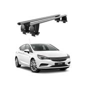 Bare transversale portbagaj auto aluminiu compatibile plafon neted Opel Astra K 2016-2021 argintii sau negre Cod: CB200101 Kit-104