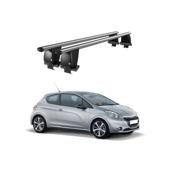 Bare transversale portbagaj auto aluminiu compatibile plafon neted Peugeot 208 2012-2015 argintii sau negre Cod: CB200101 Kit-101