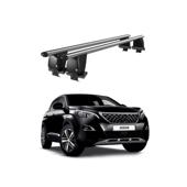 Bare transversale portbagaj auto aluminiu compatibile plafon neted Peugeot 3008 2016-2020 argintii sau negre Cod: CB200101 Kit-107