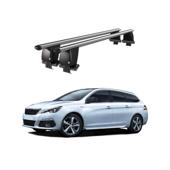 Bare transversale portbagaj auto aluminiu compatibile plafon neted Peugeot 308 Combi 2014-2021 argintii sau negre Cod: CB200101 Kit-109