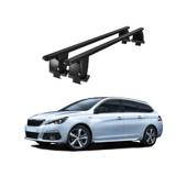 Bare transversale portbagaj auto aluminiu compatibile plafon neted Peugeot 308 Combi 2014-2021 argintii sau negre Cod: CB200101 Kit-109