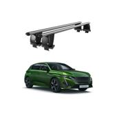 Bare transversale portbagaj auto aluminiu compatibile plafon neted Peugeot 308 P5 Mk3 2021-> argintii sau negre Cod: CB200101 Kit-105