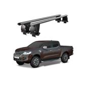 Bare transversale portbagaj auto aluminiu compatibile plafon neted Renault Alaskan 2016-> argintii sau negre Cod: CB200101 Kit-102