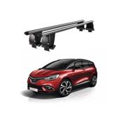 Bare transversale portbagaj auto aluminiu compatibile plafon neted Renault Grand Scenic 2017-> argintii sau negre Cod: CB200101 Kit-105