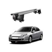 Bare transversale portbagaj auto aluminiu compatibile plafon neted Renault Laguna III 2008-> argintii sau negre Cod: CB200101 Kit-101