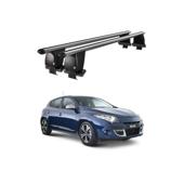 Bare transversale portbagaj auto aluminiu compatibile plafon neted Renault Megane III 2008-2016 argintii sau negre Cod: CB200101 Kit-105