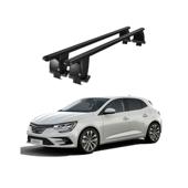Bare transversale portbagaj auto aluminiu compatibile plafon neted Renault Megane IV 2016-> argintii sau negre Cod: CB200101 Kit-104
