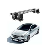 Bare transversale portbagaj auto aluminiu compatibile plafon neted Renault Megane IV Grand Coupe 2017-> argintii sau negre Cod: CB200101 Kit-105