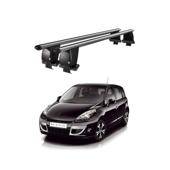 Bare transversale portbagaj auto aluminiu compatibile plafon neted Renault Scenic 2009-2013 argintii sau negre Cod: CB200101 Kit-103