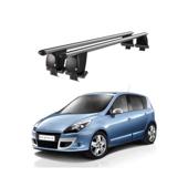 Bare transversale portbagaj auto aluminiu compatibile plafon neted Renault Scenic 2013-2016 argintii sau negre Cod: CB200101 Kit-103