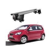 Bare transversale portbagaj auto aluminiu compatibile plafon neted Seat Mii 2012-2021 argintii sau negre Cod: CB200101 Kit-103