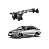 Bare transversale portbagaj auto aluminiu compatibile plafon neted Seat Toledo 2011-> argintii sau negre Cod: CB200101 Kit-109