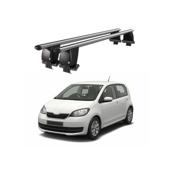 Bare transversale portbagaj auto aluminiu compatibile plafon neted Skoda Citigo 2012-> argintii sau negre Cod: CB200101 Kit-103