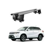 Bare transversale portbagaj auto aluminiu compatibile plafon neted Suzuki Vitara LY 2015-> argintii sau negre Cod: CB200101 Kit-102