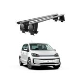 Bare transversale portbagaj auto aluminiu compatibile plafon neted Volkswagen E-Up! 2014-> argintii sau negre Cod: CB200101 Kit-103