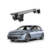 Bare transversale portbagaj auto aluminiu compatibile plafon neted Volkswagen Golf 7 5G 2019-> argintii sau negre Cod: CB200101 Kit-105