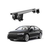 Bare transversale portbagaj auto aluminiu compatibile plafon neted Volkswagen Passat B8 2014-> argintii sau negre Cod: CB200101 Kit-101
