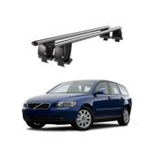 Bare transversale portbagaj auto aluminiu compatibile plafon neted Volvo V50 2008-2012 argintii sau negre Cod: CB200101 Kit-101
