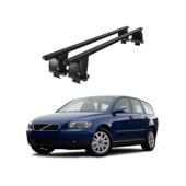 Bare transversale portbagaj auto aluminiu compatibile plafon neted Volvo V50 2008-2012 argintii sau negre Cod: CB200101 Kit-101
