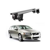 Bare transversale portbagaj auto aluminiu compatibile plafon neted Volvo V70 2007-2016 argintii sau negre Cod: CB200101 Kit-104