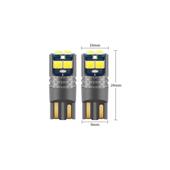 Bec T10 6SMD 3030 12V Canbus 400 lumen Lumina alba Cod: HH022