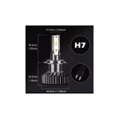 Bec cu LED H11Putere: 28W  - 9600 lumen 6000k Voltaj 12V CANBUS Cod: F2