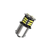 Bec o faza T.V. BA15S 21SMD 24V 300 lumen lumina alba  Cod: HH035
