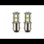 Becuri LED ART P21/5W BAY15D TN Canbus 2 faze 13 SMD 24V lumina alba set 2 bucati