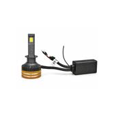 Becuri LED H1 CANBUS cu control prin aplicatie Bluetooth 90W 15000 lumeni 3000K-8000K 12-24V Cod: LX-V88APP-H1