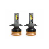 Becuri LED H4 2 faze CANBUS cu control prin aplicatie Bluetooth 90W 15000 lumeni 3000K-8000K 12-24V Cod: LX-V88APP-H4