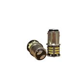Becuri LED P21/5W BAY15d TN tip nou 12V 2 faze 21 SMD 300 lm lumina alba set 2 bucati Cod: HH018