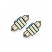 Becuri LED Sofit 31 mm Canbus 21 SMD 3014 210 lumeni 12V nonpolar lumina alba set 2 bucati Cod: JSUN23