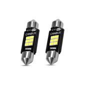 Becuri LED Sofit 36 mm Canbus 6 SMD 2835 240 lumeni 12V lumina alba set 2 bucati Cod: JSUN16