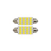 Becuri LED sofit SV8.5 39 mm 16 SMD 1210 12V alb set 2 bucati Cod: 85630