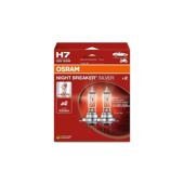 Becuri auto cu halogen Osram H7 Night Breaker Silver +100% 55W 12V set 2 bucati Cod: