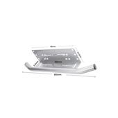 Bullbar aluminiu tip suport numar si proiectoare argintiu Cod: HH-BLB15