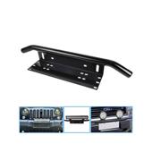Bullbar aluminiu tip suport numar si proiectoare negru Cod: HH-BLB15