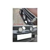 Bullbar aluminiu tip suport numar si proiectoare negru Cod: HH-BLB15
