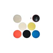 Bureti polisat auto 180 mm M14 6000 RPM 8 piese cu suport adaptor si blana lustruit Cod: YT-47933
