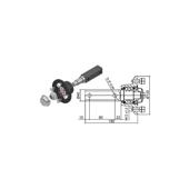 Butuc roata remorca 4x100 cu ax complet si accesorii Cod: CW-0203