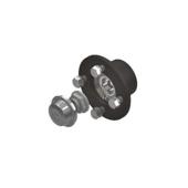 Butuc roata remorca 4x100 cu prezoane M12x1.5 si capac protectie Cod: HC-0203