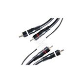 Cablu audio 2RCA tata 2RCA tata ecranat cu fir remote 5m albastru