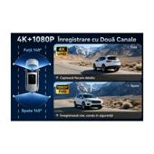 Camera auto dubla LUVRO S6 4K Ultra HD cu WiFi si camera spate Cod: LUVRO S6