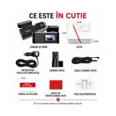 Camera auto dubla LUVRO S6 4K Ultra HD cu WiFi si camera spate Cod: LUVRO S6