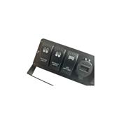 Carcasa suport cu 6 întrerupătoare tip Rocket   voltmetru  si USB Cod: SPA072