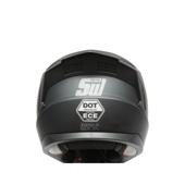 Casca moto integrala neagra viziera transparenta marimea L Grit Cod: DISTM84