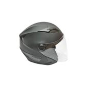 Casca moto tip jet neagra, model urban cu viziera transparenta si ochelari de soare, marimea L Cod: DISTM80